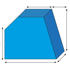 5 Sided Trapezoid Foam Cut To Size