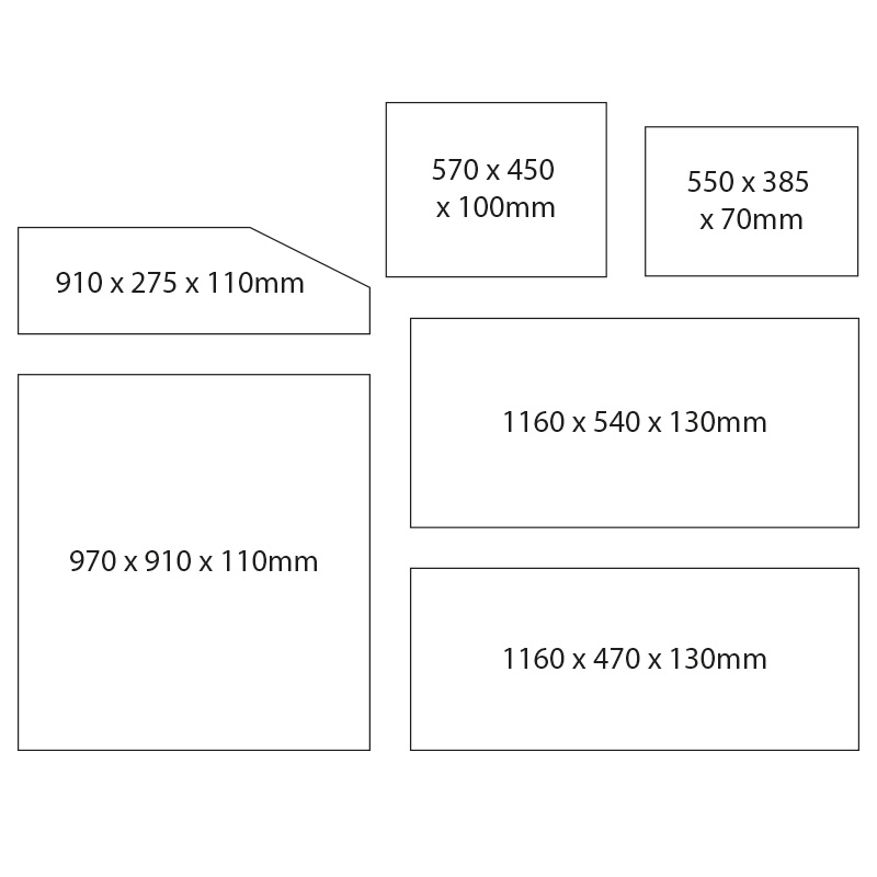 VW Westfalia Foam Kit Microbus Seating Bed