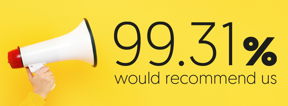99.31% would recommend gbfoamdirect