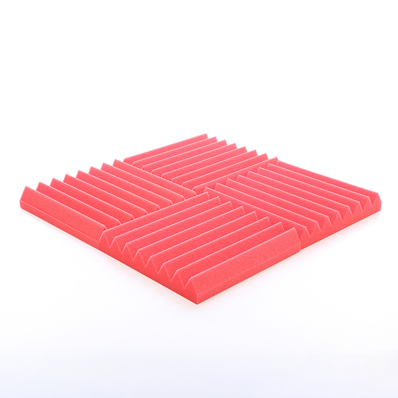 Red Acoustic Panels Wedge