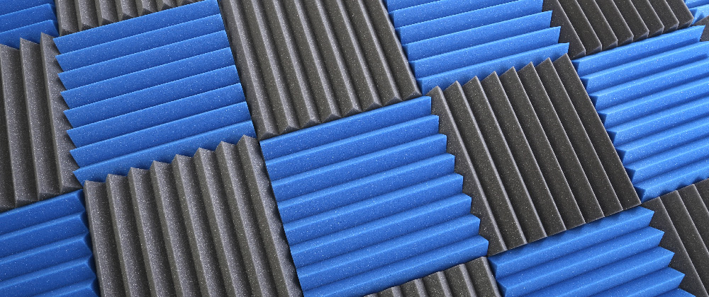 Blue & Grey Acoustic Foam